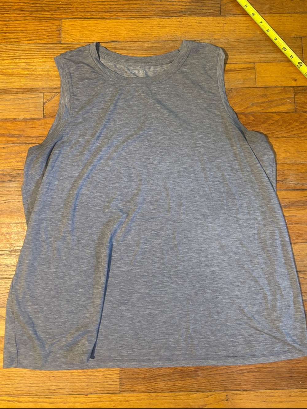 Athleta Women's Gray Sleeveless Crewneck Muscle T Tank 1X